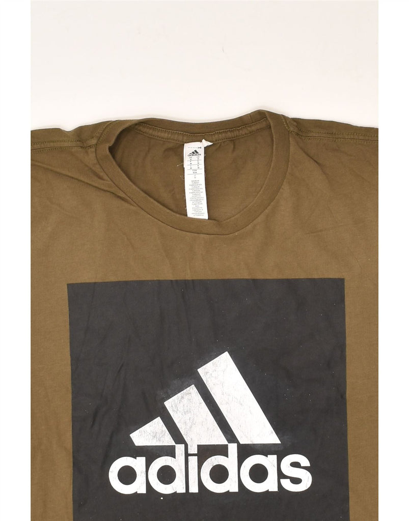 ADIDAS Mens Graphic T-Shirt Top Medium Grey Cotton | Vintage Adidas | Thrift | Second-Hand Adidas | Used Clothing | Messina Hembry 