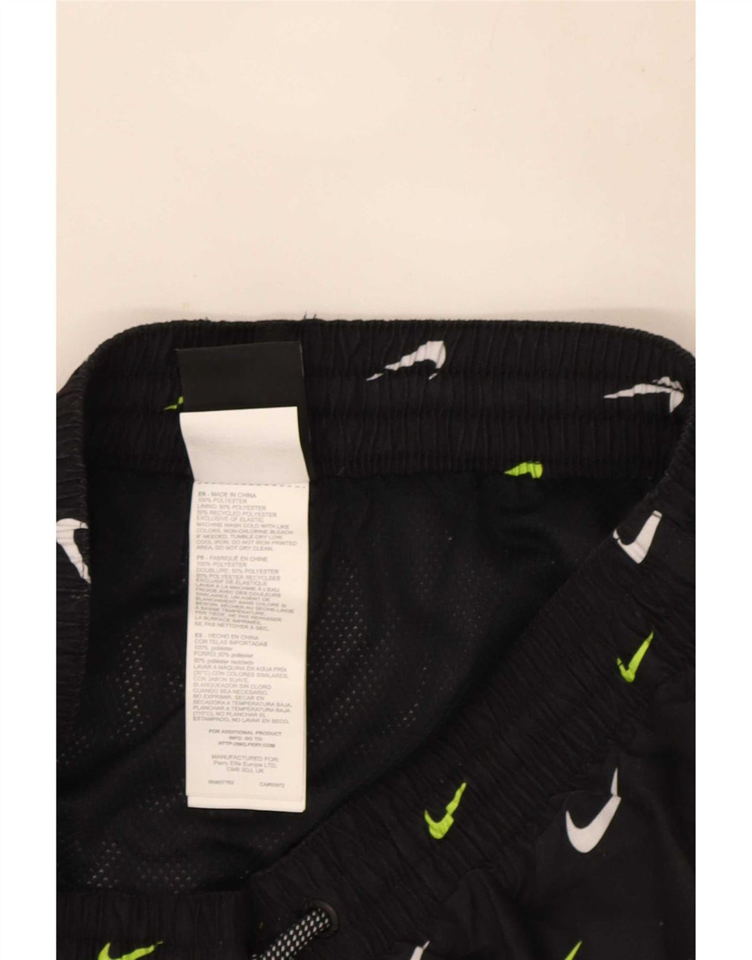 Nike Mens Graphic Sport Shorts Small Black Polyester
