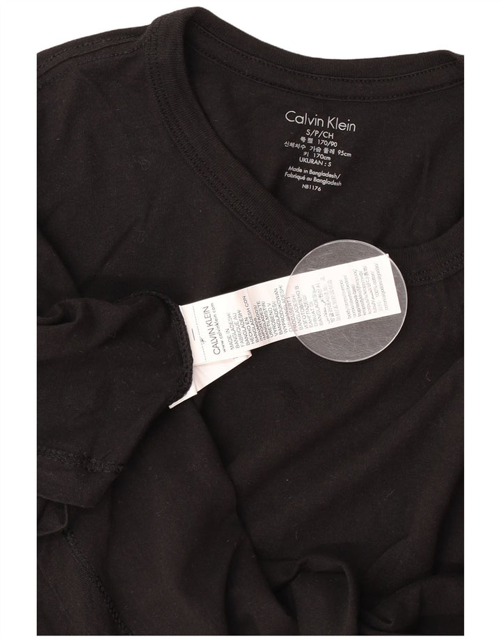 Calvin Klein Mens T-Shirt Top Small Black Cotton