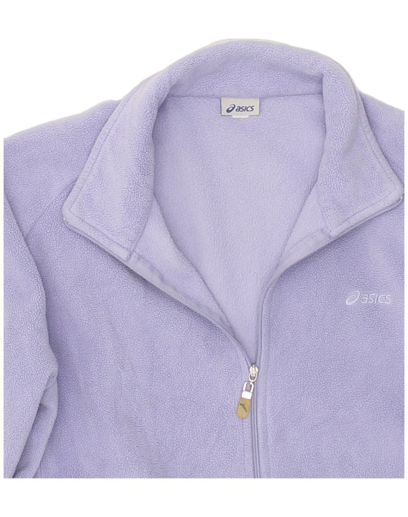 ASICS Womens Fleece Jacket UK 18 XL Purple Polyester | Vintage Asics | Thrift | Second-Hand Asics | Used Clothing | Messina Hembry 