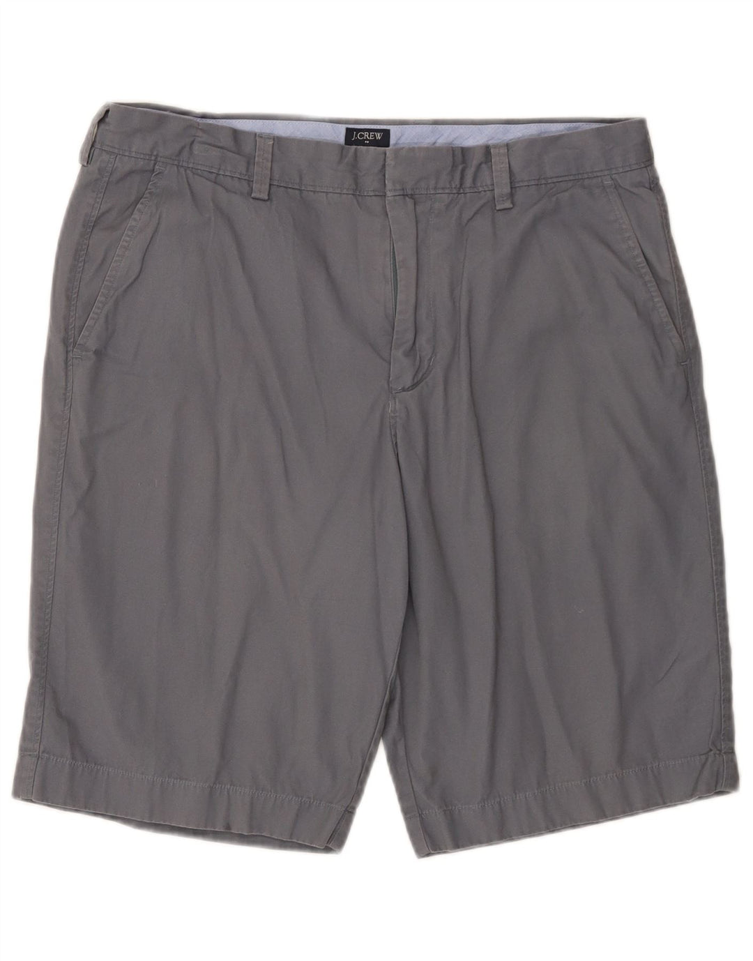 J. CREW Mens Rivington Chino Shorts W34 Large Grey Cotton