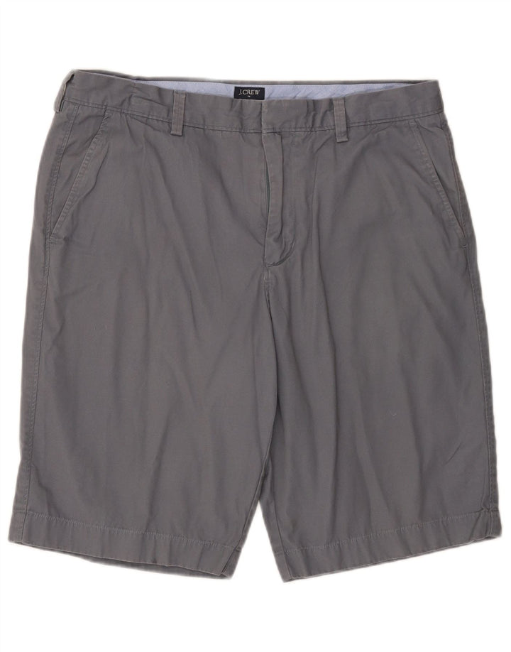 J. CREW Mens Rivington Chino Shorts W34 Large Grey Cotton