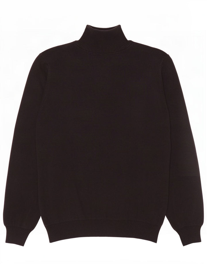 U.S. Polo Assn. Mens Zip Neck Jumper Sweater Medium Black Colourblock