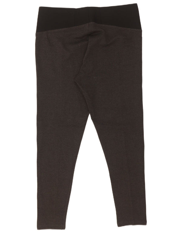 Marks & Spencer Womens Leggings UK 18 XL Grey Colourblock Viscose