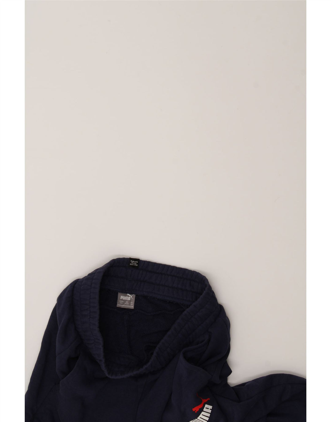 PUMA Boys Tracksuit Trousers Joggers 9-10 Years Medium Navy Blue Cotton Vintage Puma and Second-Hand Puma from Messina Hembry 