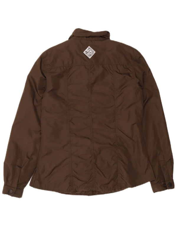 Tucano Urbano Womens Bomber Jacket UK 14 Medium Brown Polyester