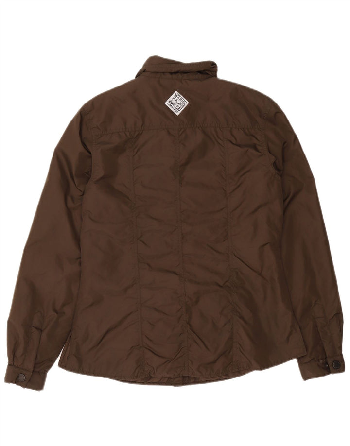 Tucano Urbano Womens Bomber Jacket UK 14 Medium Brown Polyester