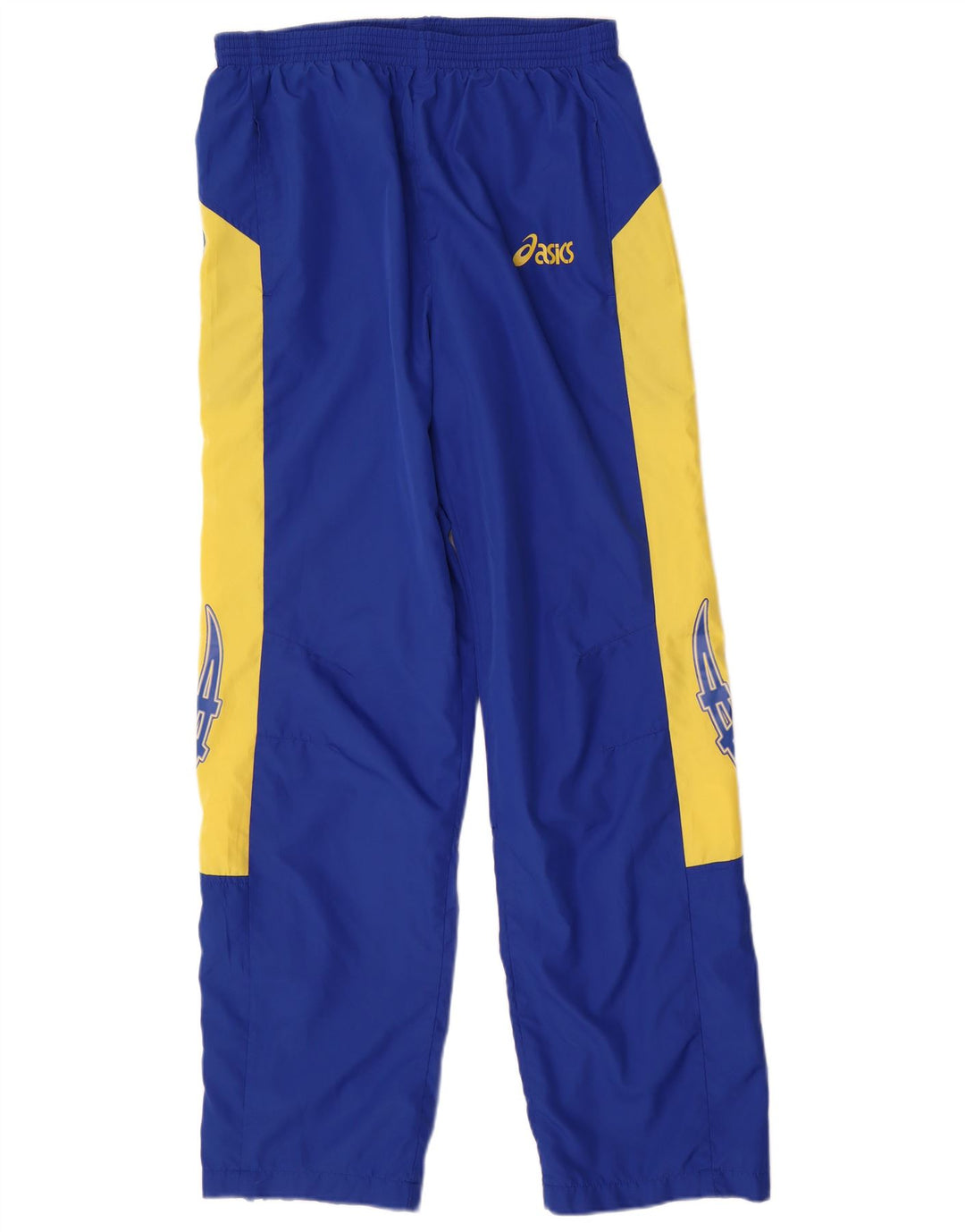 Asics Mens Graphic Full Tracksuit Large  Blue Colourblock Polyester