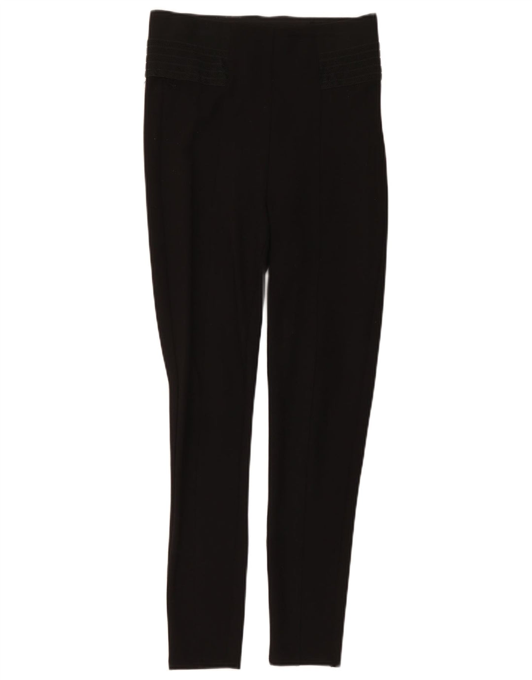 Zara Womens Leggings UK 12 Medium Black Polyester