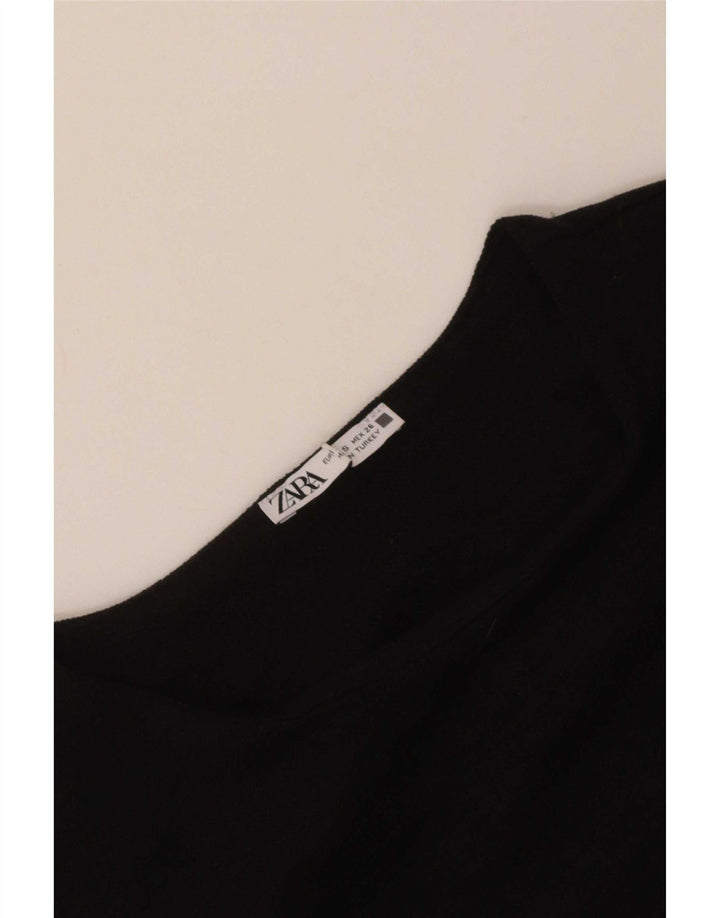 Zara Womens Vest Top UK 10 Small Black