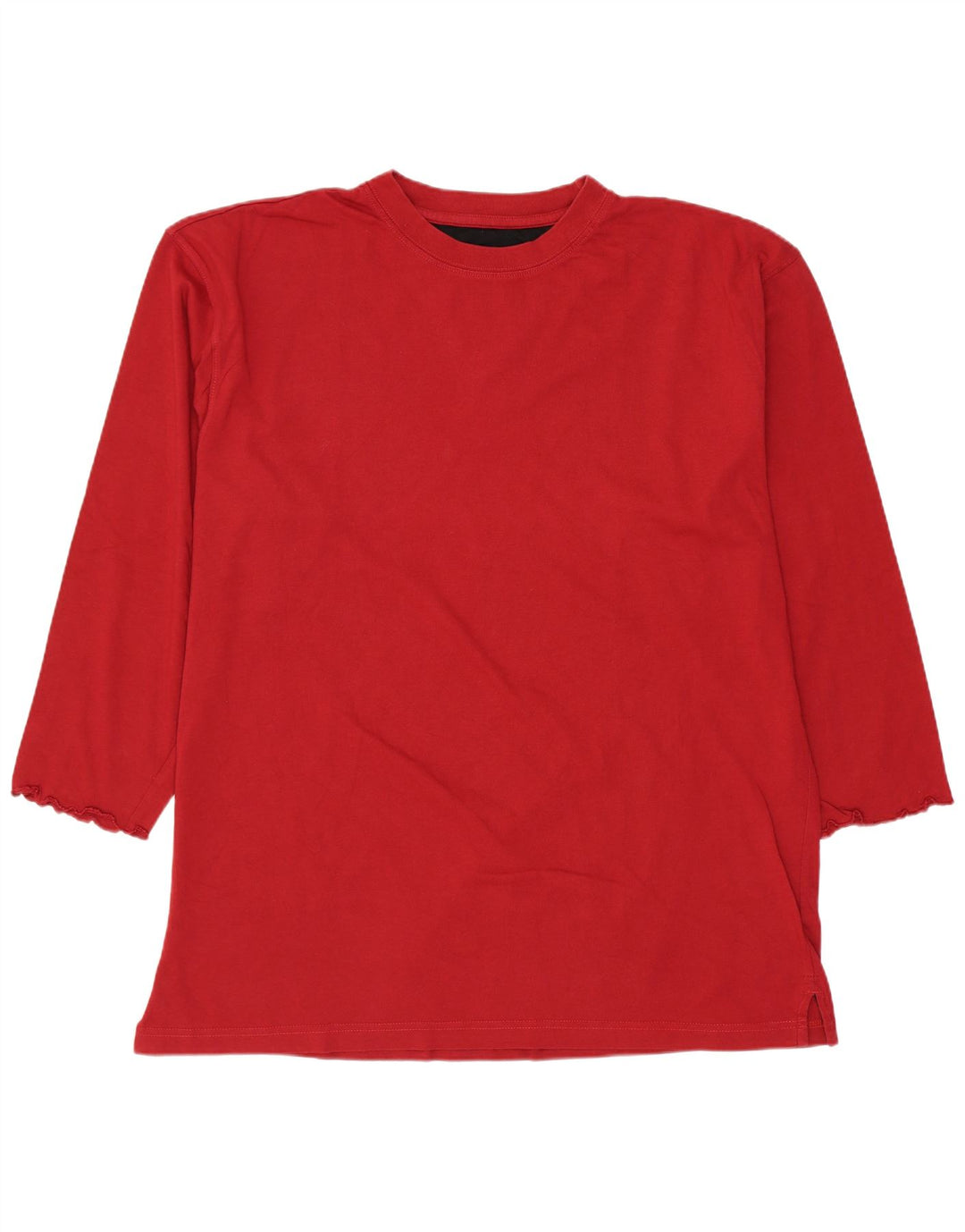 Woolrich Mens Top 3/4 Sleeve Large Red Cotton