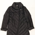 MAX & CO. Womens Padded Coat IT 46 Large Black Polyester Vintage Max & Co. and Second-Hand Max & Co. from Messina Hembry 