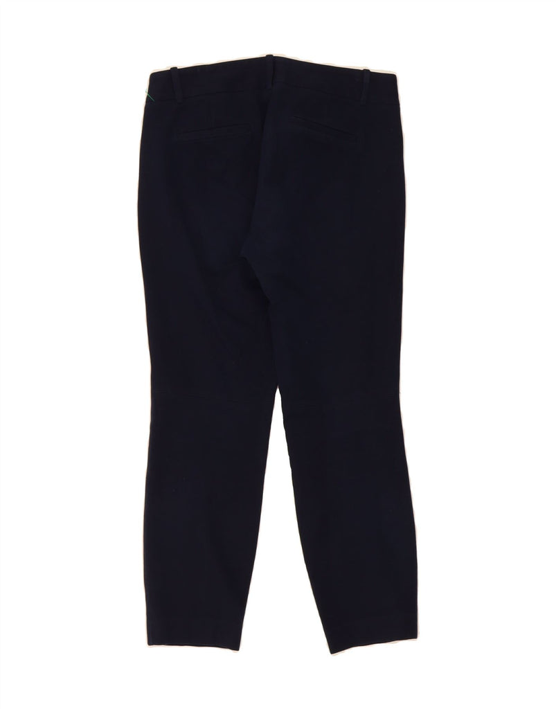 J. CREW Womens Minnie Skinny Cropped Trousers US 2 XS W28 L24 Navy Blue Vintage J. Crew and Second-Hand J. Crew from Messina Hembry 