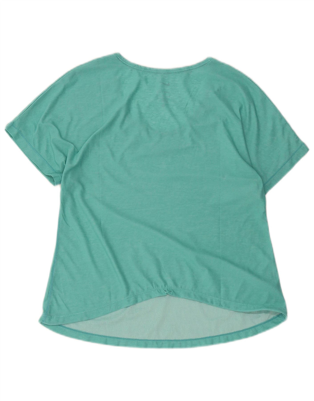Nike Womens Dri Fit T-Shirt Top UK 14 Medium Blue