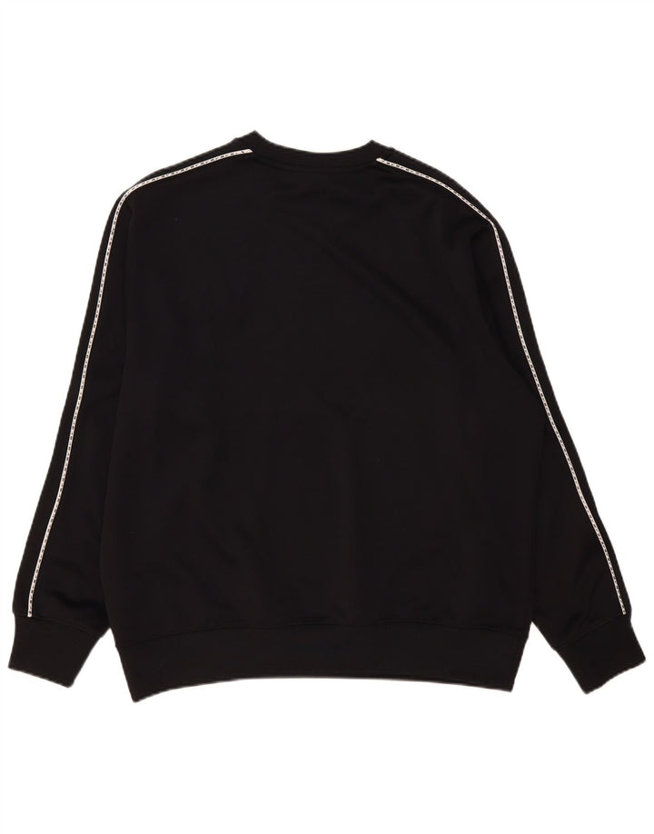 Nike Mens Graphic Sweatshirt Jumper Large Black Polyester