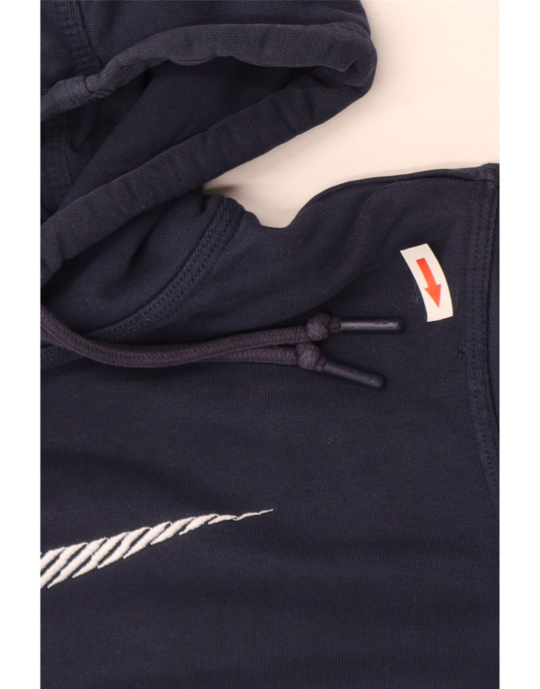 Nike Mens Graphic Hoodie Jumper Small Navy Blue Cotton