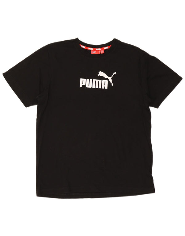 PUMA Boys Graphic T-Shirt Top 15-16 Years Black