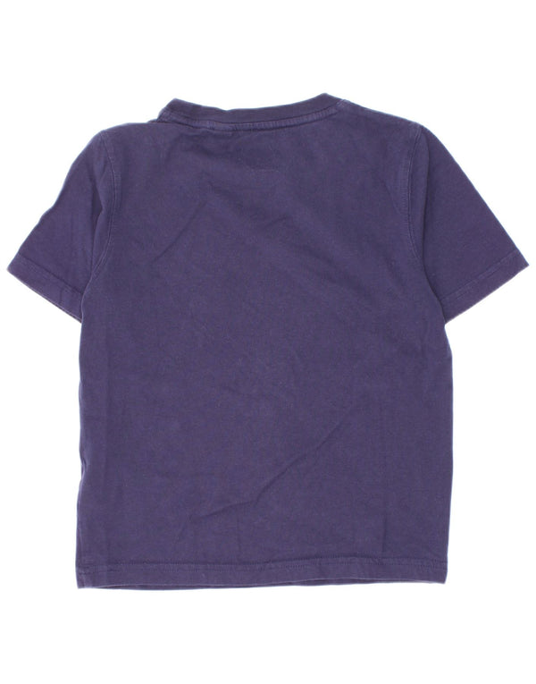 Timberland Boys Graphic T-Shirt Top 4-5 Years Navy Blue Cotton