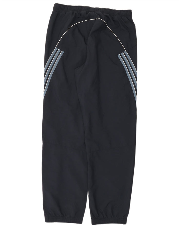 Adidas Mens Tracksuit Trousers Joggers Large Navy Blue Striped Polyester
