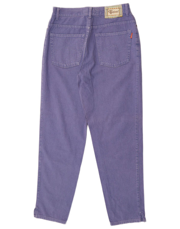 Casucci Womens High Waist Tapered Jeans IT 50 XL W29 L30 Purple Cotton