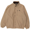 Asics Mens Bomber Jacket UK 40 Large Beige Polyamide