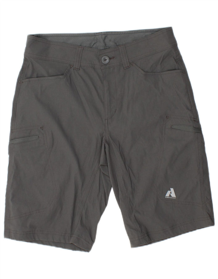 EDDIE BAUER Mens Cargo Shorts W32 Medium Grey Nylon