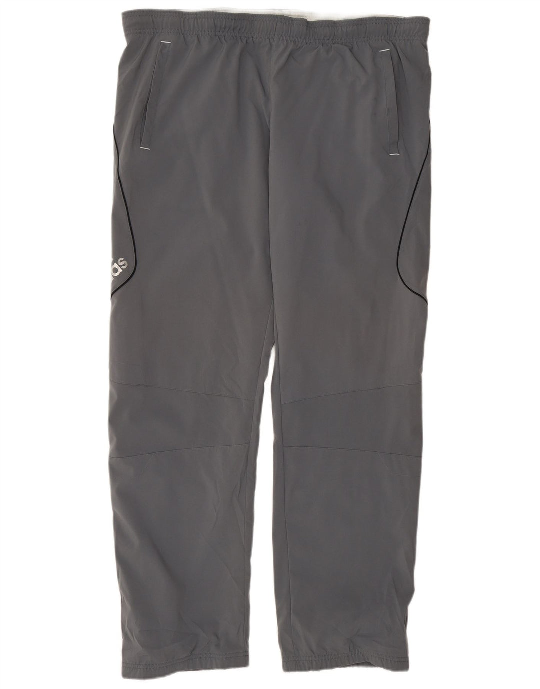 ADIDAS Mens Graphic Tracksuit Trousers Large  Grey Polyester