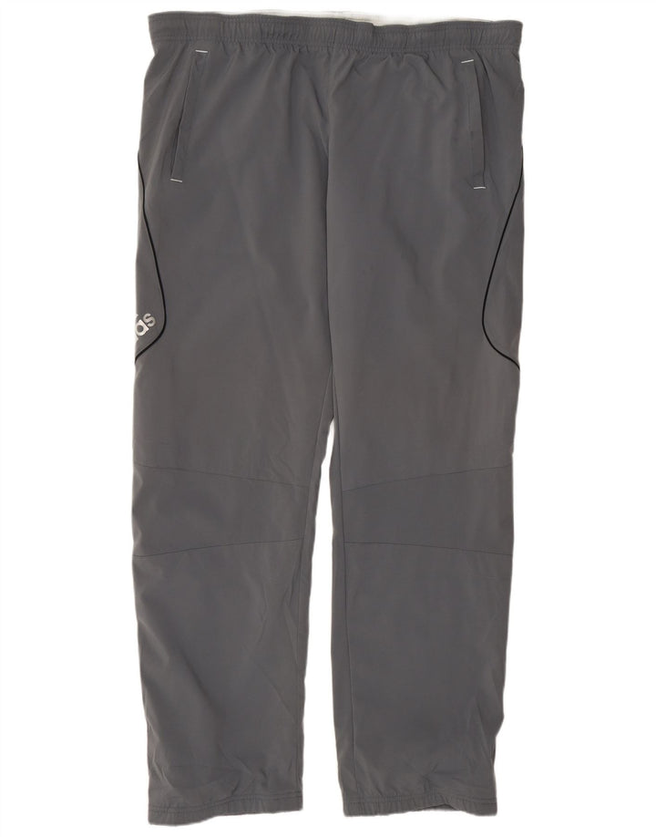 ADIDAS Mens Graphic Tracksuit Trousers Large  Grey Polyester