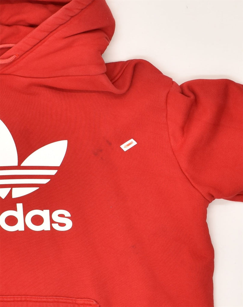 ADIDAS Mens Graphic Hoodie Jumper Medium Red Cotton | Vintage Adidas | Thrift | Second-Hand Adidas | Used Clothing | Messina Hembry 