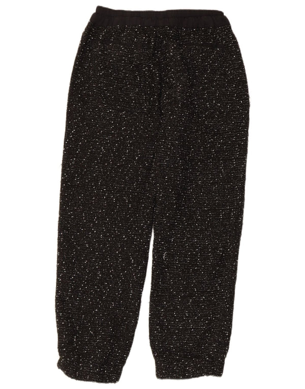 Zara Womens Joggers Casual Trousers Small W26 L26 Black Flecked