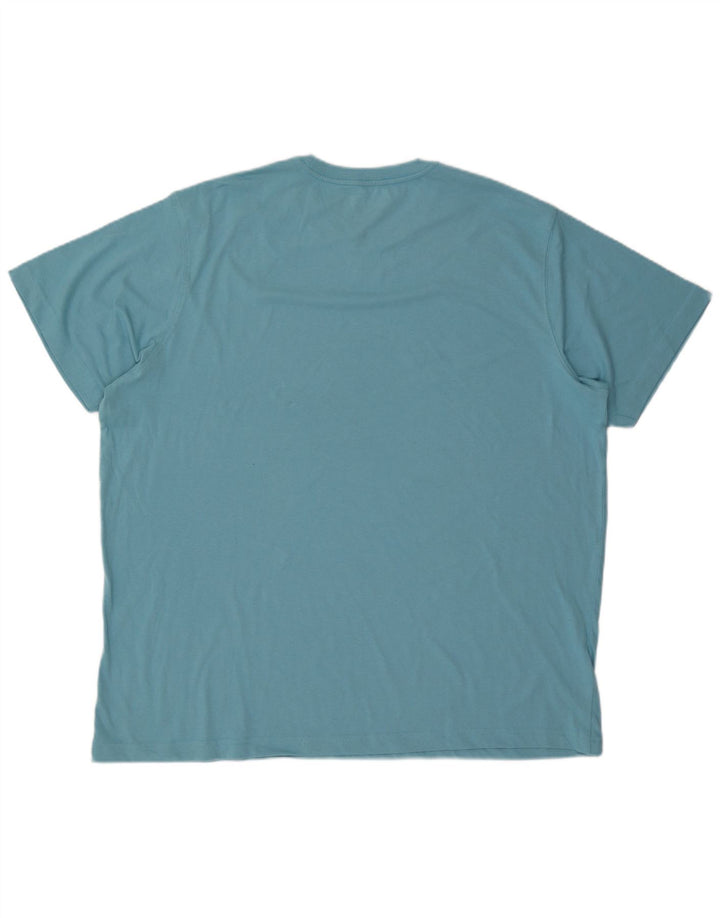 EDDIE BAUER Mens T-Shirt Top 2XL Blue Cotton