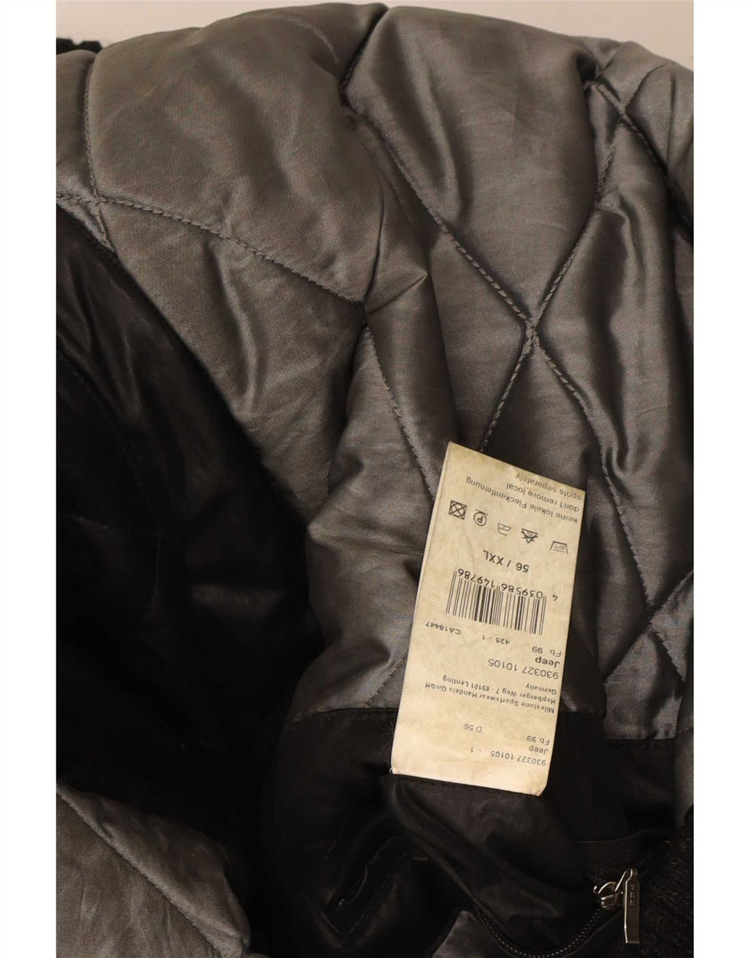 Milestone Mens Hooded Bomber Jacket UK 44 2XL Black Polyester