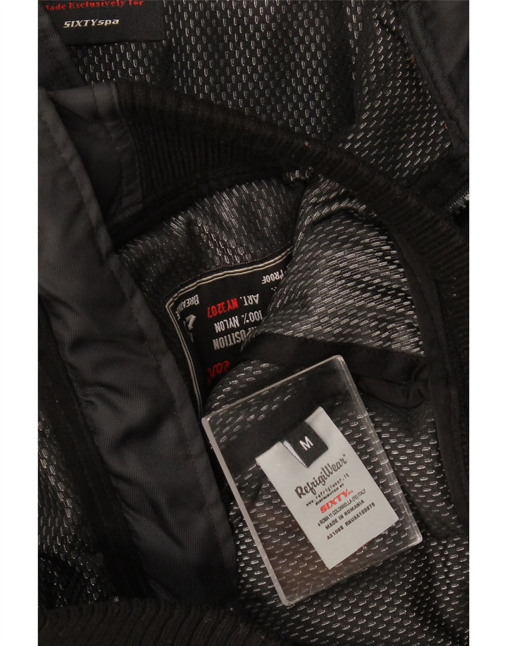 Refrigiwear Mens Hooded Padded Jacket UK 38 Medium Black Polyamide