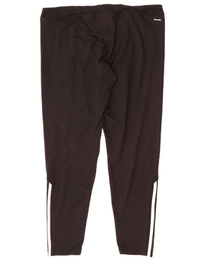 Adidas Womens Climalite Leggings UK 20/22 XL Black Polyester