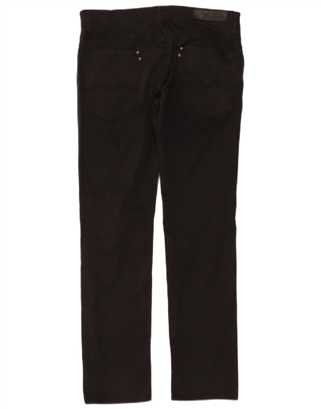 Meltin' Pot Mens Straight Jeans W36 L32 Black Cotton