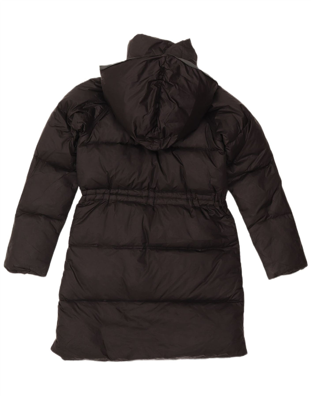 Calvin Klein Womens Hooded Padded Coat UK 10 Small Black Polyamide