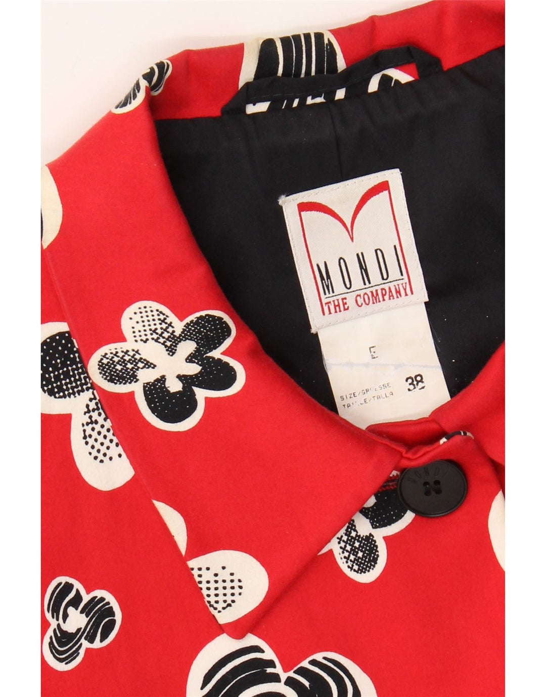 Mondi Mens 4 Button Blazer Jacket EU 38 Medium Red Floral