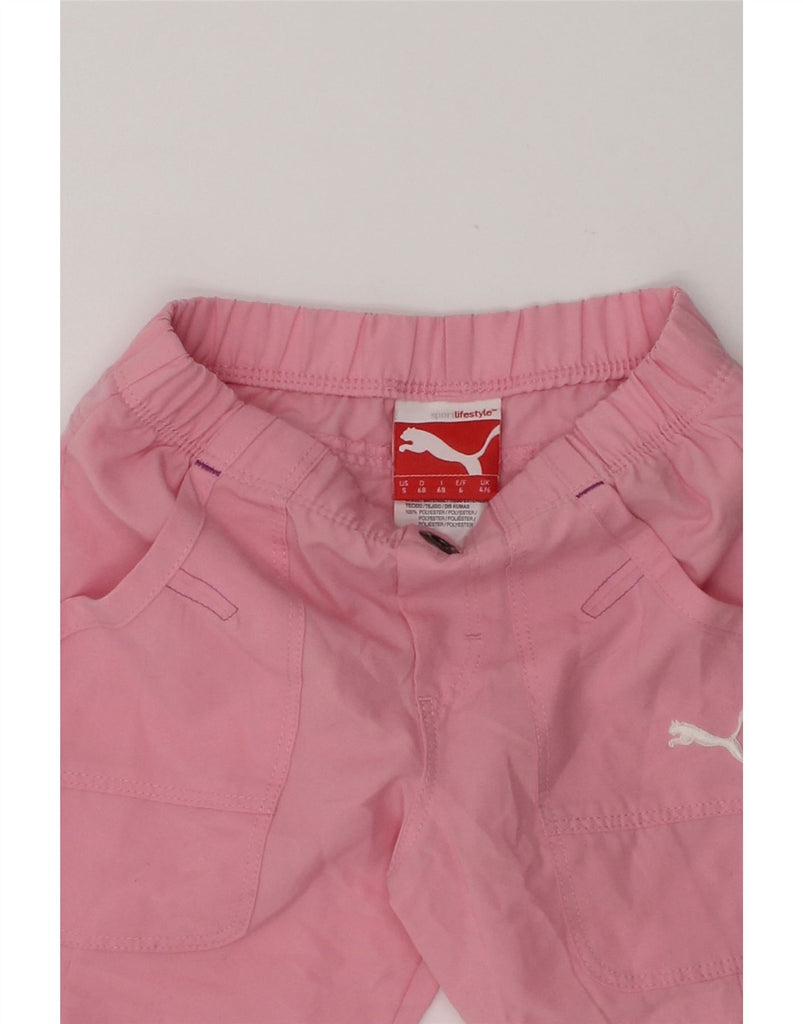 PUMA Girls Bermuda Shorts 4-5 Years W20 Pink Polyester | Vintage Puma | Thrift | Second-Hand Puma | Used Clothing | Messina Hembry 