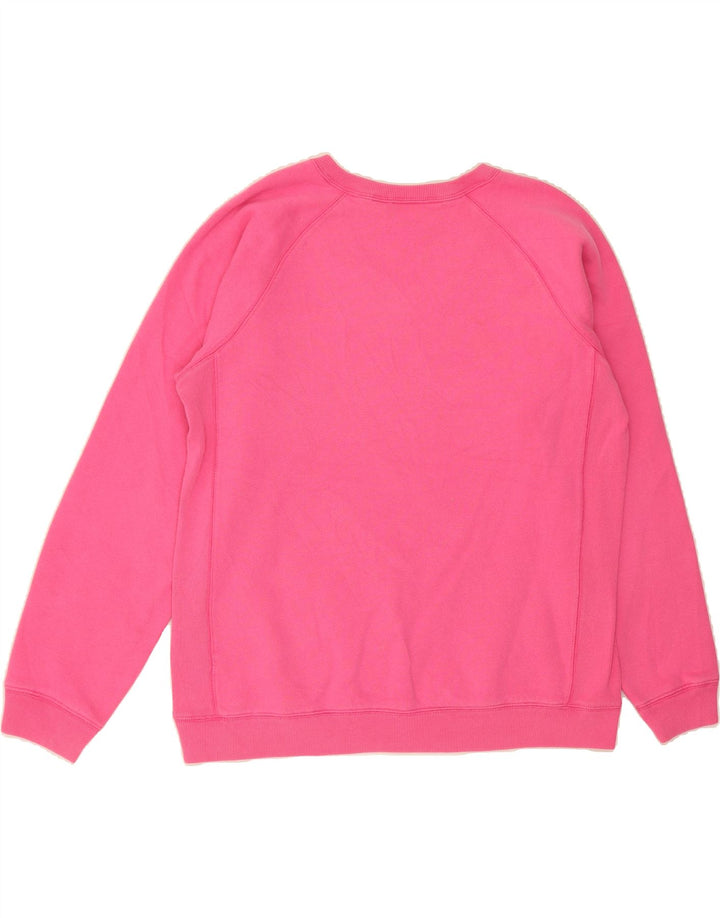 IZOD Womens Sweatshirt Jumper UK 16 Large Pink Cotton Vintage Izod and Second-Hand Izod from Messina Hembry 
