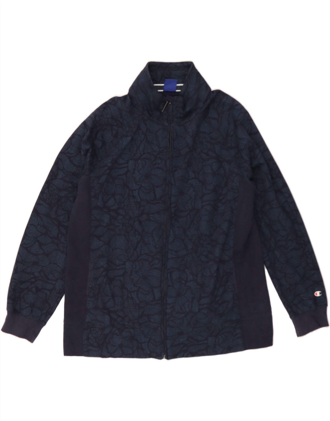 CHAMPION Mens Tracksuit Top Jacket 2XL Navy Blue Floral Vintage Champion and Second-Hand Champion from Messina Hembry 