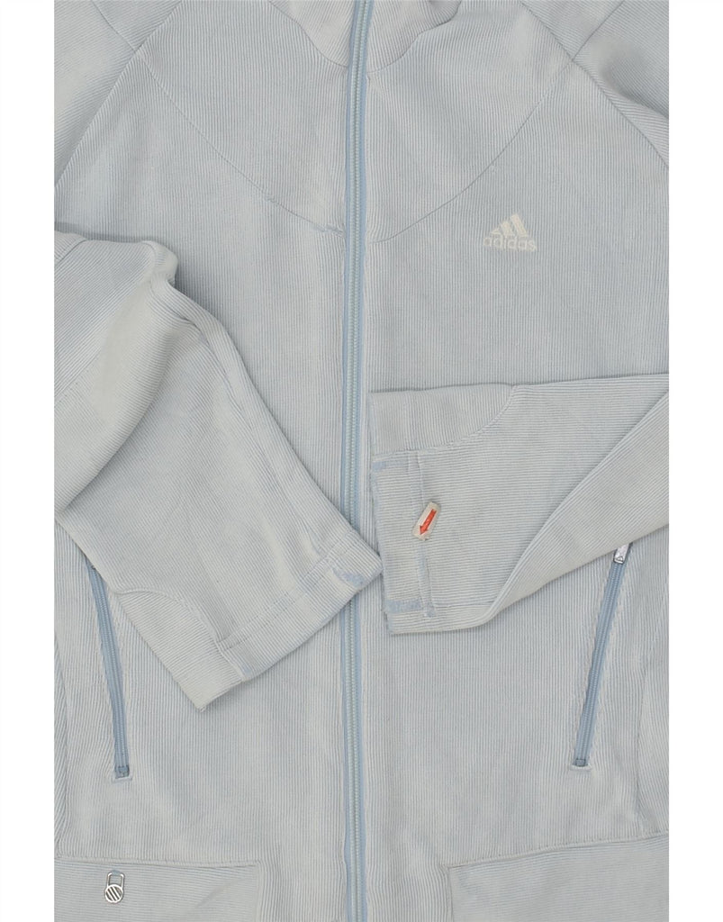 ADIDAS Womens Tracksuit Top Jacket UK 12 Medium Blue Cotton | Vintage Adidas | Thrift | Second-Hand Adidas | Used Clothing | Messina Hembry 