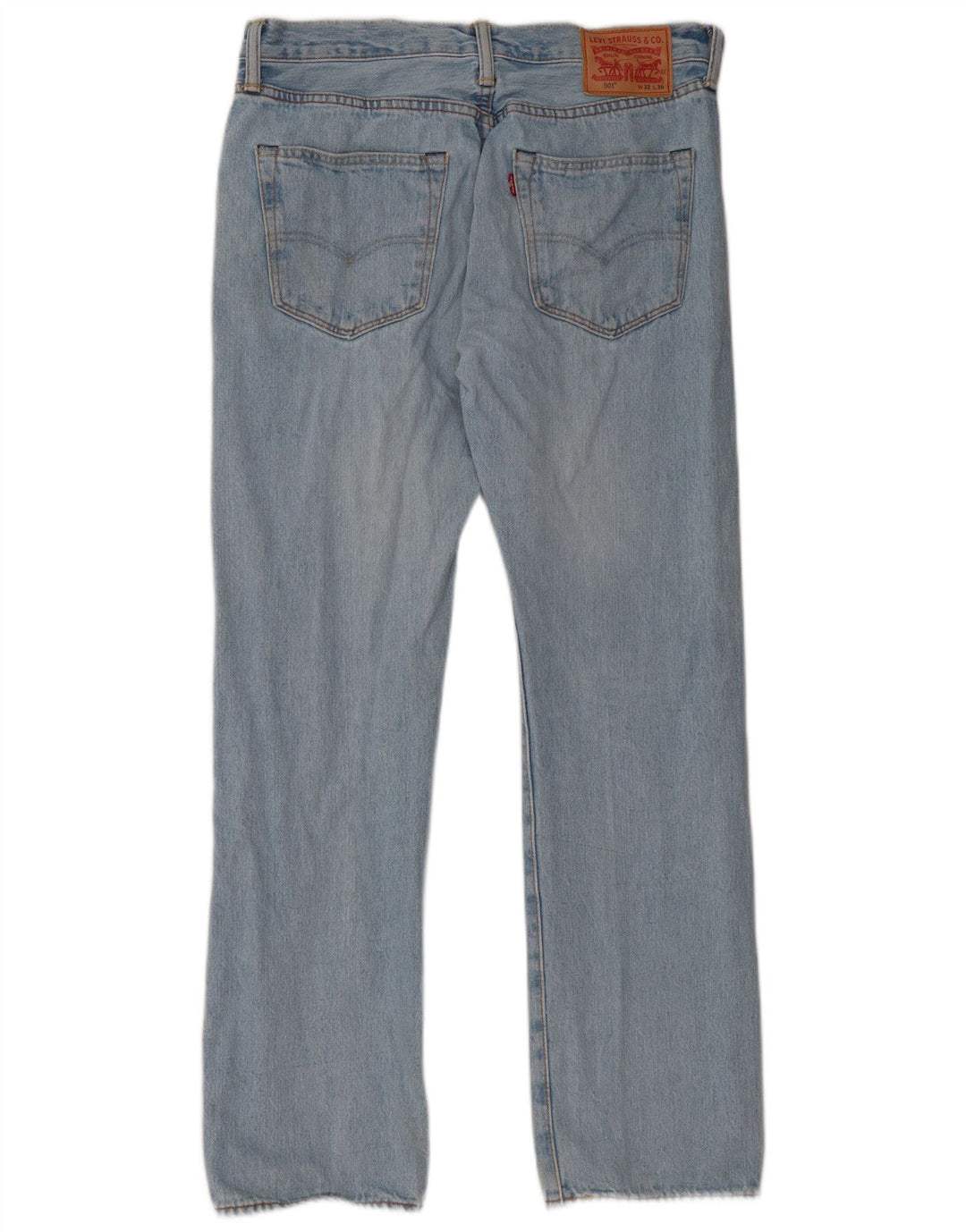 Levi's Mens 501 Straight Jeans W32 L30 Blue Cotton