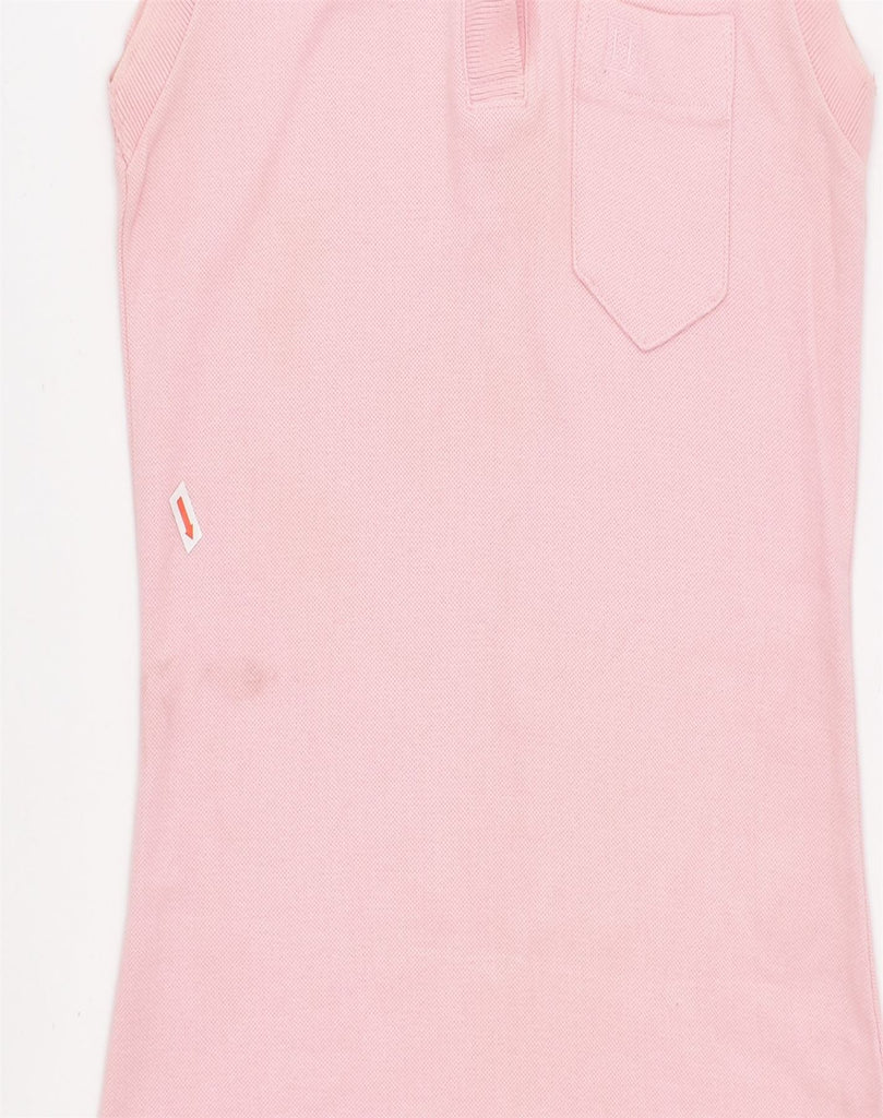 VINTAGE Womens Polo Dress UK 14 Medium Pink Cotton | Vintage | Thrift | Second-Hand | Used Clothing | Messina Hembry 