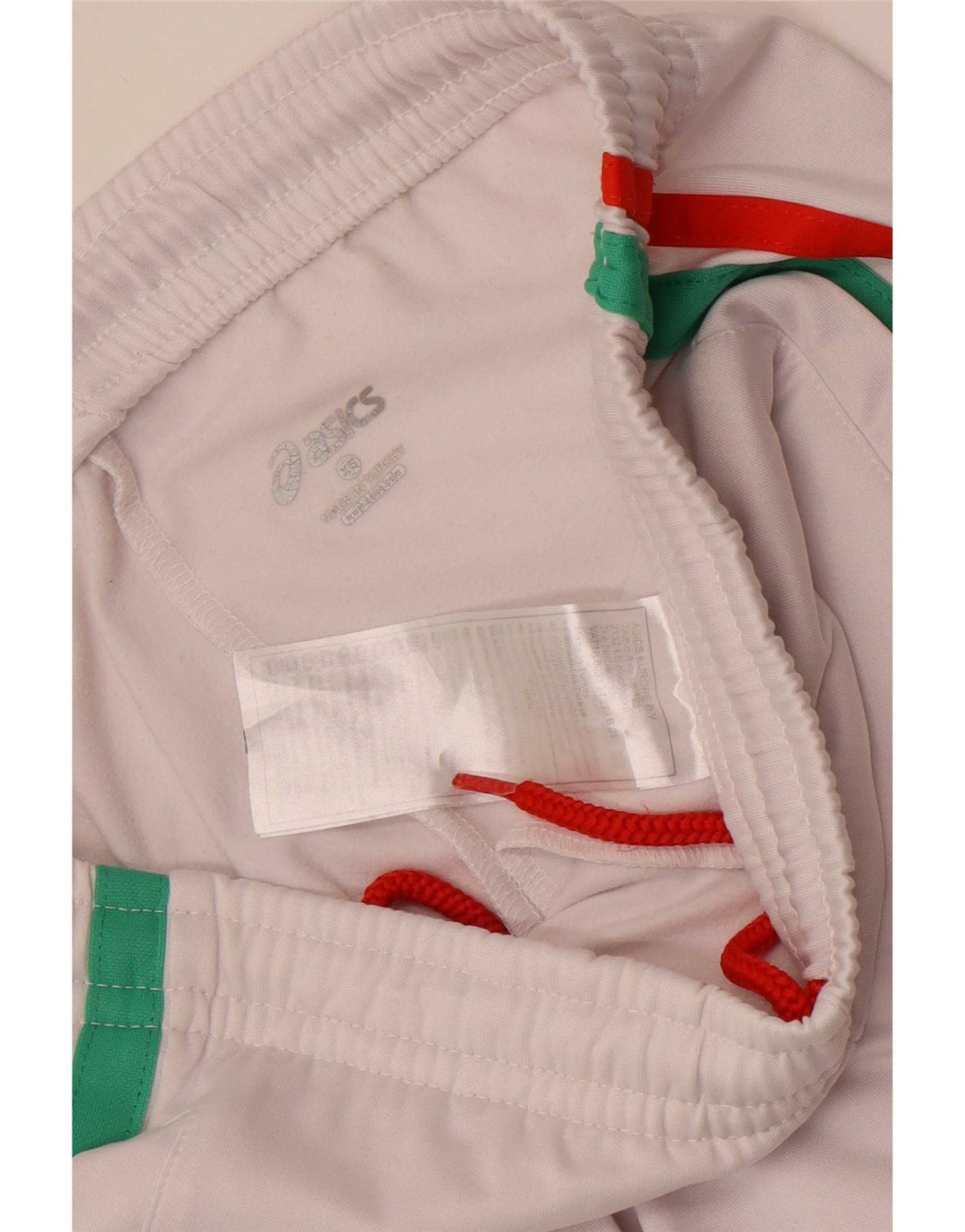 Asics Mens Tracksuit Trousers XS White Colourblock