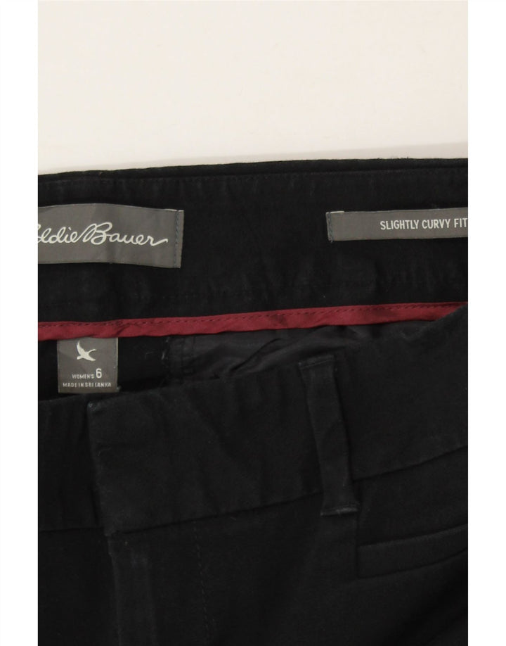 EDDIE BAUER Womens Casual Trousers US 6 Medium W32 L26 Black Vintage Eddie Bauer and Second-Hand Eddie Bauer from Messina Hembry 