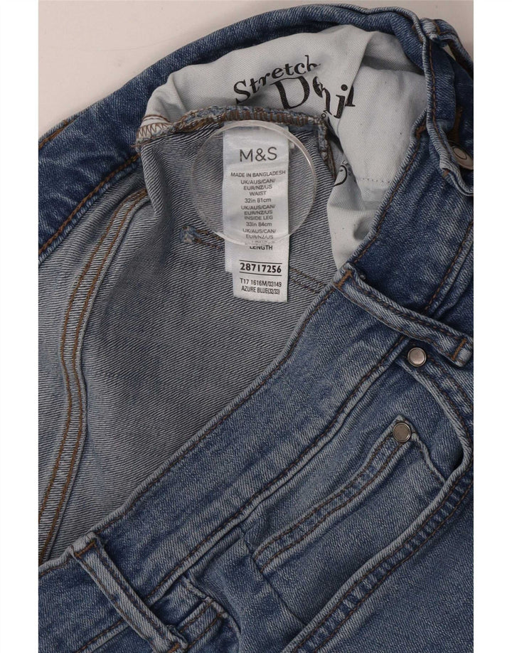Marks & Spencer Mens Straight Jeans W32 L33 Blue Cotton