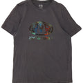 Animal Mens Graphic T-Shirt Top Medium Grey Cotton