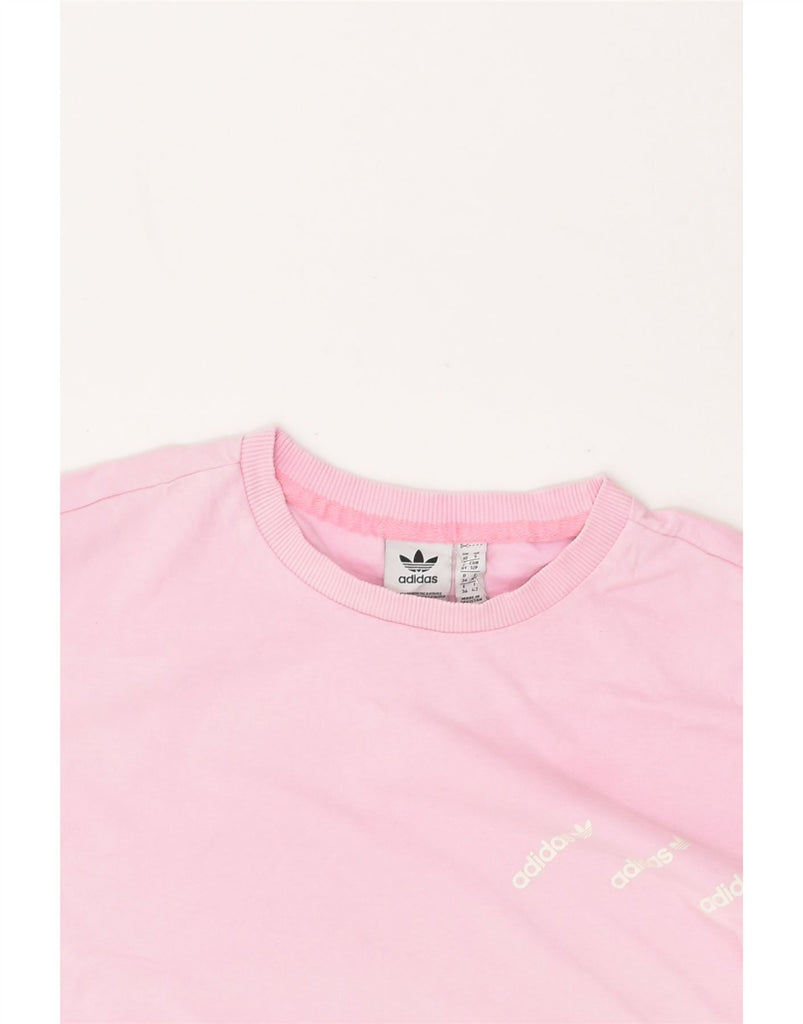 ADIDAS Womens Oversized T-Shirt Top UK 10 Small  Pink Cotton | Vintage Adidas | Thrift | Second-Hand Adidas | Used Clothing | Messina Hembry 