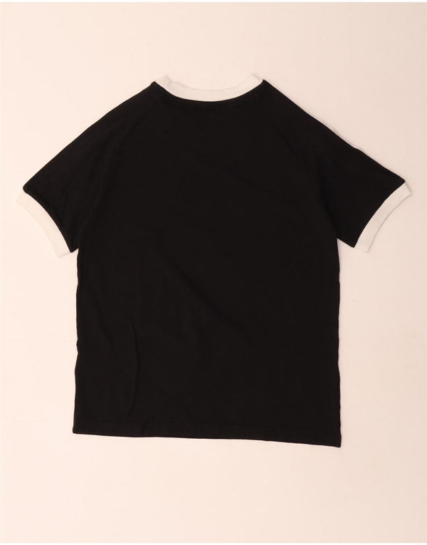 ADIDAS Boys T-Shirt Top 11-12 Years Black Cotton