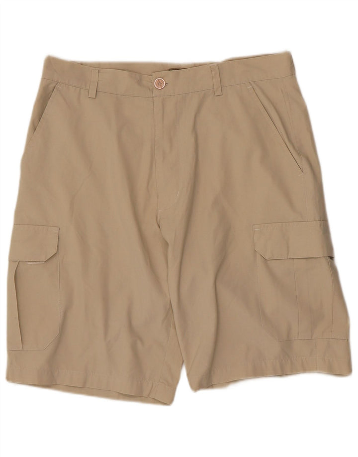 Master Mens Cargo Shorts IT 48 Medium W32 L10 Beige Polyester